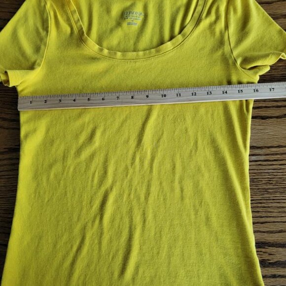 Merona The Ultimate Tee Scoop Neck y2k Vintage Top Shirt Women's Medium Stretchy - Picture 5 of 6